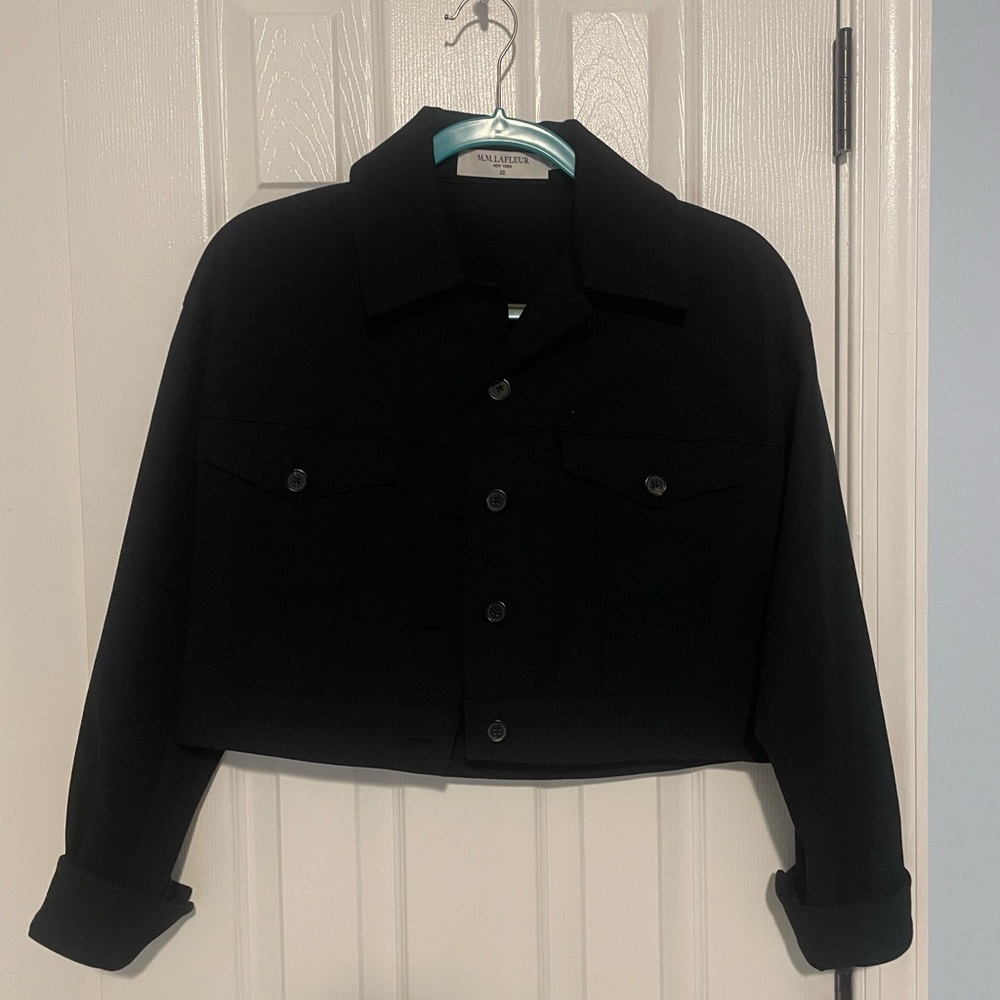 M. M. Lafleur Cropped Trench Coat